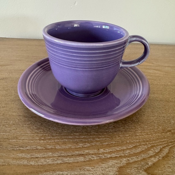 Rare Fiesta Lilac Tea Cup & Saucer - Picture 2 of 12
